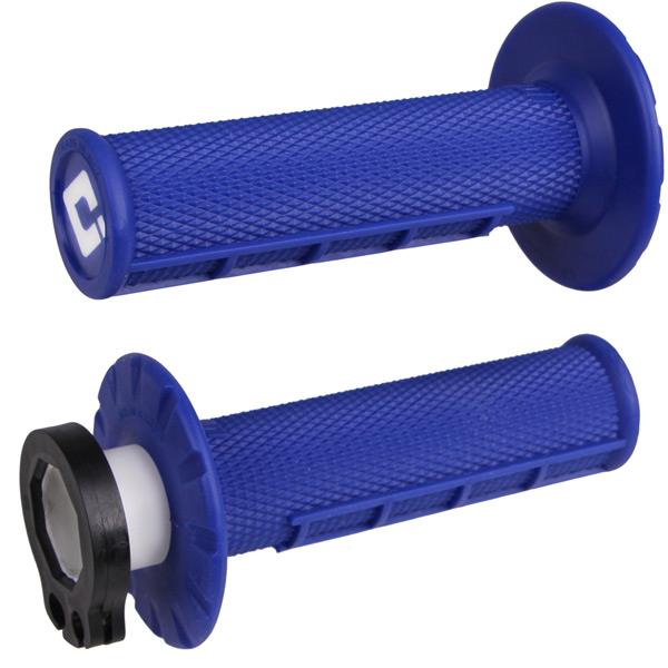 ODI Half Waffle MX Lock-On Grip Set Blue For KTM EXC 360 1997-2016